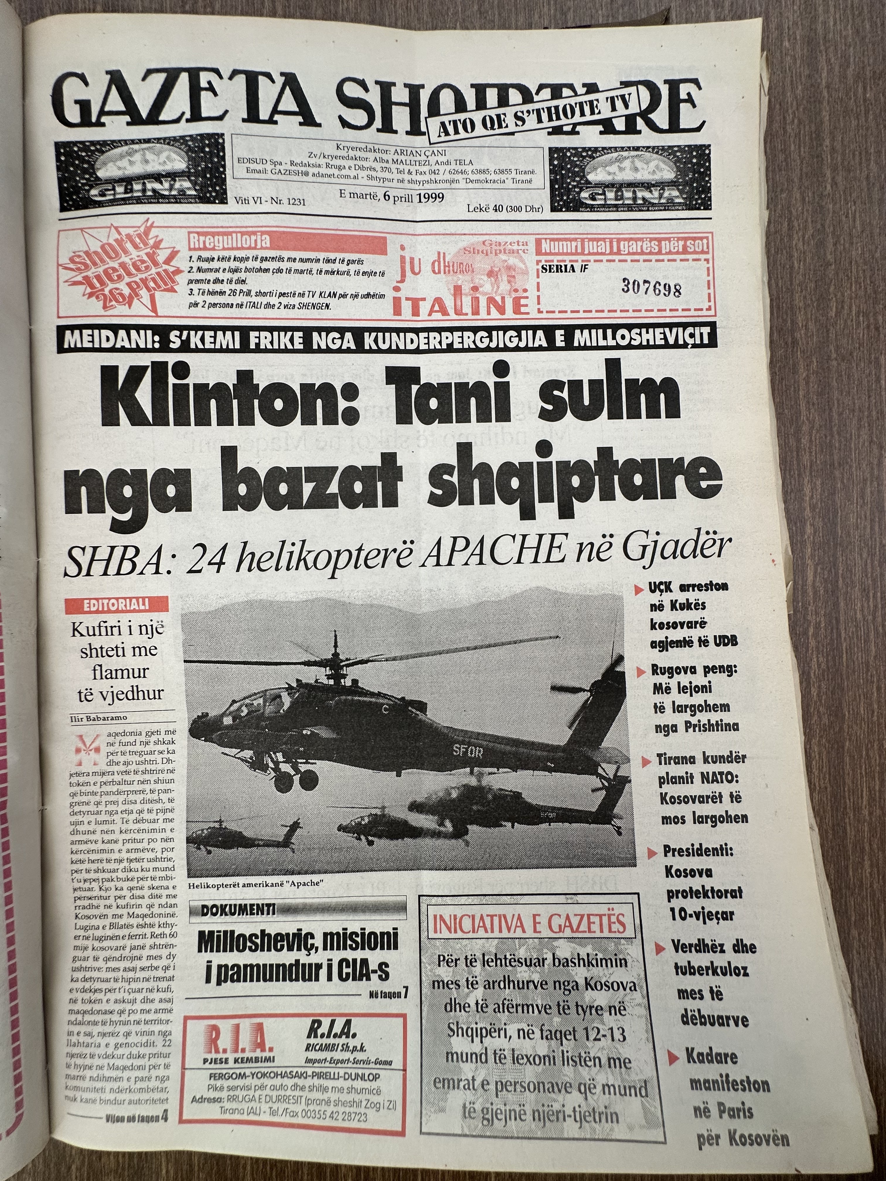 Gazeta Shqiptare 1999-04-06